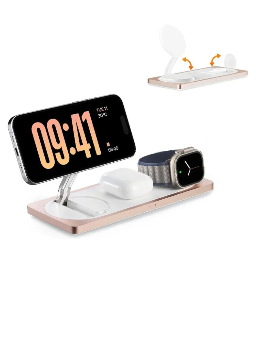 Samba Pad Pro Magnetic 3 In 1 Wireless Charger W326